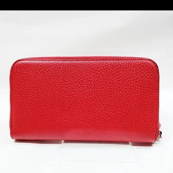 Gucci Vibrant Red Zip-Around Wallet - Picture 3 of 12